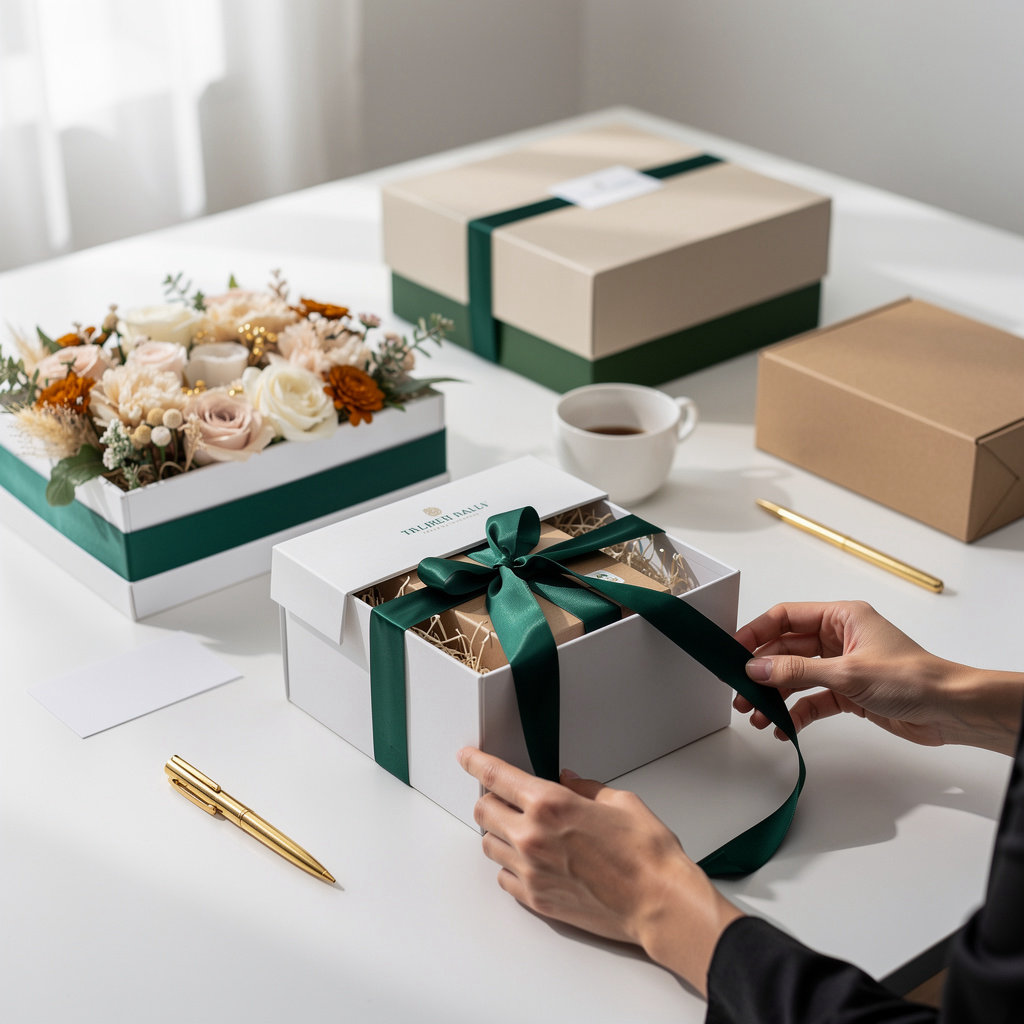 Hadiah Touch luxury gift boxes - premium curated collection with elegant packaging and finishes